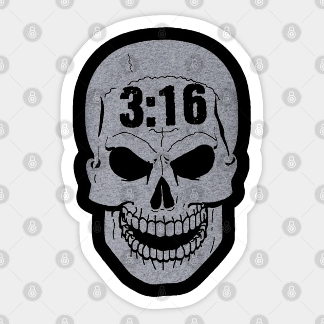 Stone Cold Steve Austin 316 Texas Skull Sticker by Holman
